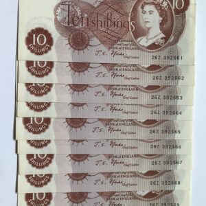 Fforde 10s x 10 Consecutive, 26Z Prefix, EPM B309, aUNC