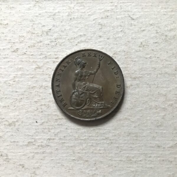 1826 Halfpenny, aUNC - Image 2