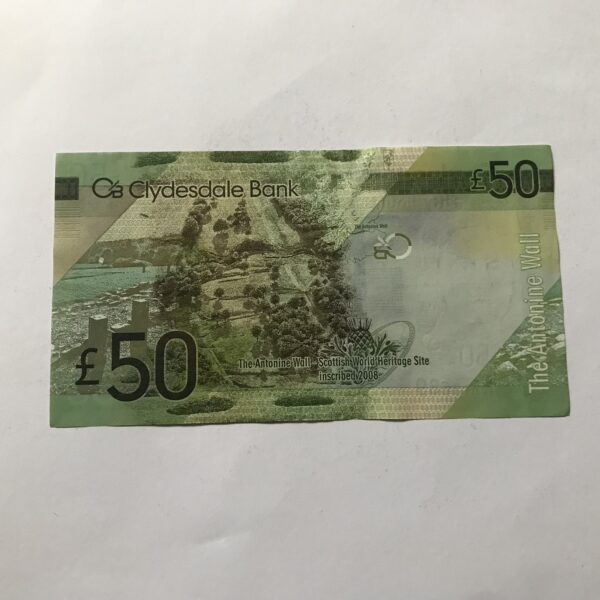 Clydesdale £50, 2015 W/HV Prefix, PMS CL67b, aUNC - Image 2